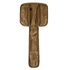 A brown, rectangular Field Pouch by Condor is displayed open and empty on a white background; the foldable fabric case features a long compartment, ideal for holding tools or utensils.