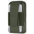 The Condor Phone Pouch is a green fabric case that secures your white electronic device with a wide front strap.
