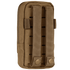 The Condor Phone Pouch is a tan tactical pouch with two vertical straps and snap closures on the back, designed for attachment to MOLLE-compatible gear.