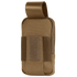 The Condor Phone Pouch is a brown tactical case with a flap closure, Velcro straps, and durable fabric, designed to securely carry your phone or small accessories.