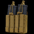 The Condor Double Kangaroo Mag Pouch Gen II in Scorpion OCP securely holds two rifle magazines with adjustable retention straps and flapped covers.