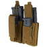 The Condor Double Kangaroo Mag Pouch Gen II in Scorpion OCP securely holds two rifle and two pistol magazines with Velcro flap closures—perfect for military or first responder applications.