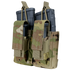 The Condor Double Kangaroo Mag Pouch Gen II in Scorpion OCP holds two magazines, secured with Velcro flaps and straps, making it ideal for tactical or military use.