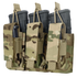 The Condor Triple Kangaroo Mag Pouch Gen II in MultiCam securely holds three rifle magazines with straps and elastic cords.