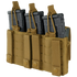 The Condor Triple Kangaroo Mag Pouch Gen II in Scorpion OCP securely holds three black rifle magazines with adjustable straps and snap closures—perfect for first responders or range days.