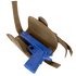 The Condor VT Holster - Left Hand holds a blue gun securely.