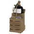The Condor Narcan Pouch is a tan tactical pouch for attaching to gear or vests, holding Narcan and medical supplies—perfect for military or first responder use.