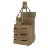 Condor Narcan Pouch in tan with MOLLE webbing and hook-and-loop closure, ideal for military or EDC use, designed for easy attachment to gear or vests.