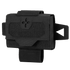 The Condor Micro TK Pouch Gen II is a black tactical pouch with a flap closure, Velcro panel, and side straps, designed for use with military gear or on a belt.