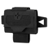 The Condor Micro TK Pouch Gen II is a black tactical pouch with a flap closure, Velcro panel, and side straps, designed for use with military gear or on a belt.