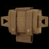 The Condor Micro TK Pouch Gen II is a tan military tactical belt pouch with MOLLE straps, snap buttons, and a main compartment for attachment to gear or backpacks.