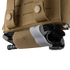 Close-up of the Condor Micro TK Pouch Gen II, a tan tactical vest accessory, with a black tourniquet secured by a gray strap in its designated holder pocket.