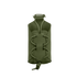 The Condor LACE Phone Pouch in olive green features adjustable bungee cord lacing for secure carry of small gear or magazines, displayed on a plain white background.