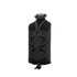 The Condor LACE Phone Pouch is a black tactical pouch featuring adjustable bungee cord lacing on the front and a buckled top strap, designed for secure phone storage and easy gear attachment.