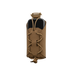 The Condor LACE Phone Pouch is a brown tactical pouch holding a black device, secured by tan elastic cords and a plastic buckle, shown on a plain white background.