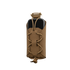 The Condor LACE Phone Pouch is a brown tactical pouch holding a black device, secured by tan elastic cords and a plastic buckle, shown on a plain white background.
