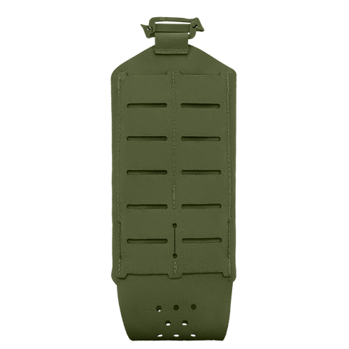 The Condor LACE Everything Pouch is a green tactical MOLLE panel featuring horizontal slots and a top buckle, designed for modular gear attachment.