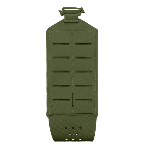 The Condor LACE Everything Pouch is an olive green tactical panel with horizontal slots and a top buckle, designed for modular attachment.