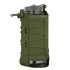 The Condor LACE Everything Pouch features a transparent water bottle with a gray lid, encased in an olive green fabric sleeve secured by crisscross lacing.