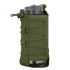 The Condor LACE Everything Pouch features a transparent water bottle with a gray lid, encased in an olive green fabric sleeve secured by crisscross lacing.