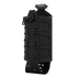The Condor LACE Everything Pouch is a black tactical pouch with an adjustable bungee cord, buckle closure, and perforated strap, designed to carry small gear or bottles.