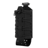 The Condor LACE Everything Pouch is a black tactical pouch with an adjustable bungee cord, buckle closure, and perforated strap, designed to carry small gear or bottles.