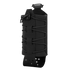 The Condor LACE Everything Pouch is a black tactical pouch with an adjustable bungee cord, buckle closure, and perforated strap, designed to carry small gear or bottles.