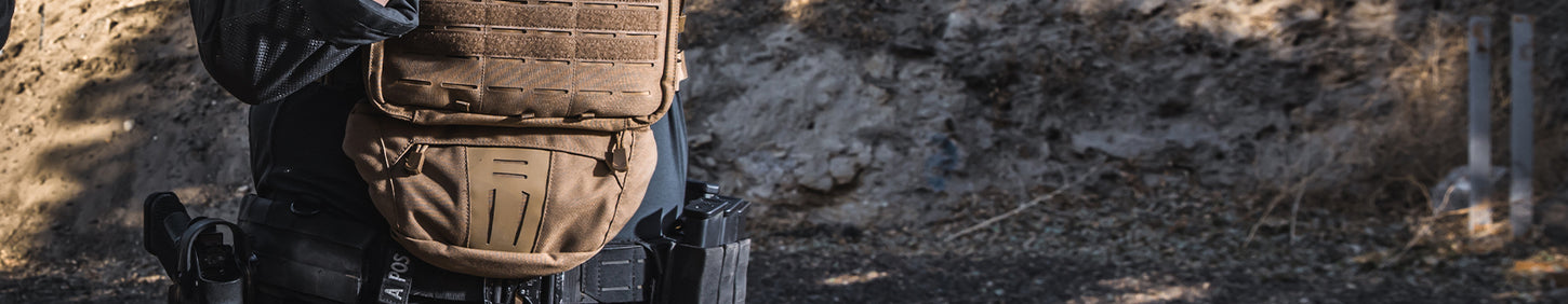 Condor Outdoor Chest Rig with Draw Down Waist Pack in Coyote Brown