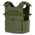 The Condor Gunner Plate Carrier in Olive Drab features adjustable shoulder straps, multiple MOLLE webbing rows, and a front pouch for extra gear or armor plates.
