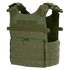 The Condor Gunner Plate Carrier in Olive Drab features adjustable shoulder straps, multiple MOLLE webbing rows, and a front pouch for extra gear or armor plates.