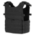 The Condor Gunner Plate Carrier is a black tactical vest with adjustable shoulder straps, front Velcro patches, and MOLLE webbing—perfect for the shooting range or first responders.