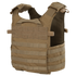 The Condor Gunner Plate Carrier is a tan tactical vest with multiple MOLLE webbing strips and adjustable shoulder straps, designed for carrying gear and providing ballistic protection—ideal for law enforcement or shooting range use.