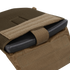 The Condor Gunner Plate Carrier features a partially open brown tactical pouch, revealing a black ballistic plate secured by Velcro—perfect for law enforcement or first responder EDC needs.