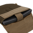 The Condor Gunner Plate Carrier features a partially open brown tactical pouch, revealing a black ballistic plate secured by Velcro—perfect for law enforcement or first responder EDC needs.