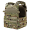 The Condor Gunner Plate Carrier in Scorpion OCP features multiple straps and pouches, designed for carrying ballistic plates and gear.