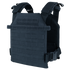 The Condor Sentry Plate Carrier is a black tactical vest with adjustable shoulder and side straps plus multiple webbing rows for gear—ideal for everyday carry or range use.
