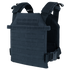 The Condor Sentry Plate Carrier is a black tactical vest with adjustable shoulder and side straps plus multiple webbing rows for gear—ideal for everyday carry or range use.