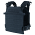 The Condor Sentry Plate Carrier is a black tactical vest with adjustable shoulder and side straps plus multiple webbing rows for gear—ideal for everyday carry or range use.