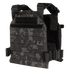 The Condor Sentry Plate Carrier in MultiCam Black features adjustable shoulder straps, webbing for attachments, and secure side buckles.