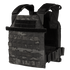 The Condor Sentry Plate Carrier in MultiCam Black features adjustable straps, front MOLLE webbing, and a side-release waist buckle for secure fit and utility.