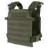 The Condor Sentry Plate Carrier in olive green features multiple attachment points, adjustable shoulder straps, and side buckles—ideal for bushcraft or everyday EDC—shown on a plain background.