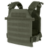 The Condor Sentry Plate Carrier in olive green features multiple attachment points, adjustable shoulder straps, and side buckles—ideal for bushcraft or everyday EDC—shown on a plain background.