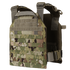 The Condor Sentry Plate Carrier - Scorpion OCP features adjustable straps, front MOLLE webbing, and a side quick-release buckle for tactical use.