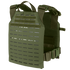 The Condor LCS Sentry Plate Carrier is a green tactical vest featuring multiple straps for secure and adjustable fit.