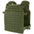 The Condor LCS Sentry Plate Carrier in Olive Drab features adjustable shoulder straps, a laser-cut MOLLE panel, and interior mesh padding for comfort.