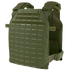 The Condor LCS Sentry Plate Carrier in Olive Drab features adjustable shoulder straps, a laser-cut MOLLE panel, and interior mesh padding for comfort.