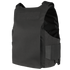The Condor LCS Vanquish LT Plate Carrier in tactical black, featuring adjustable side straps, is ideal for law enforcement and first responders, shown here against a plain background.