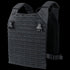 The Condor Elite LCS Vanquish Plate Carrier by Condor is a black tactical vest with adjustable shoulder straps, quick-release buckles, and laser-cut MOLLE panels, designed for military and law enforcement use.