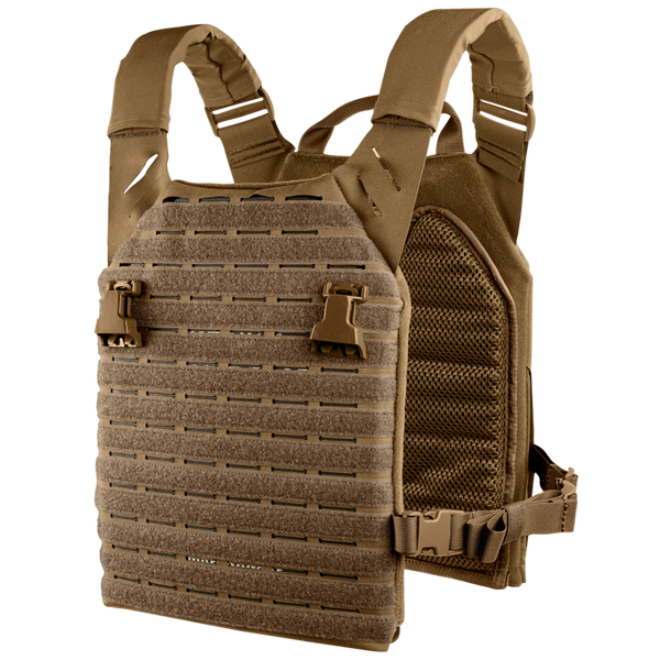 The Condor Elite LCS Vanquish Plate Carrier by Condor features adjustable shoulder straps, mesh padding, and laser-cut MOLLE panels for modular attachmentsāperfect for first responders or versatile range EDC setups.