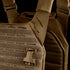 Close-up of the Condor Elite LCS Vanquish Plate Carrier by Condor, showing MOLLE webbing, quick-release buckle, and reinforced stitching in tan—engineered for military and law enforcement professionals.